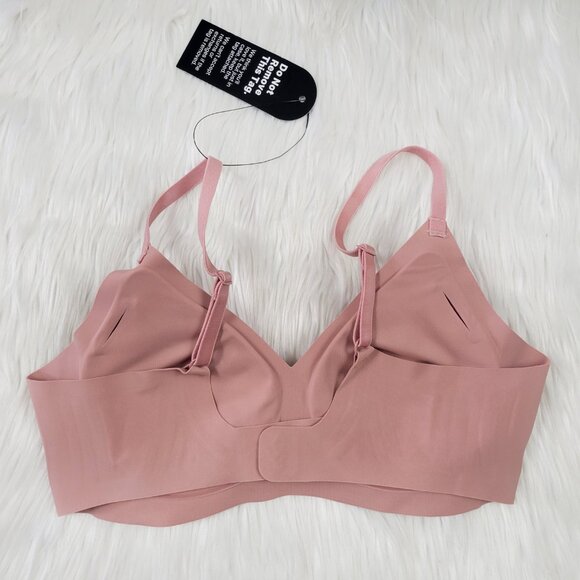 NWT Eby Relief Bra Size Small Pink Padded S Wireless Seamless - Picture 5 of 8